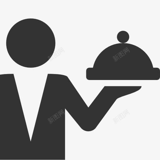 餐厅侍者图标png_新图网 https://ixintu.com 侍者 服务员 男服务生