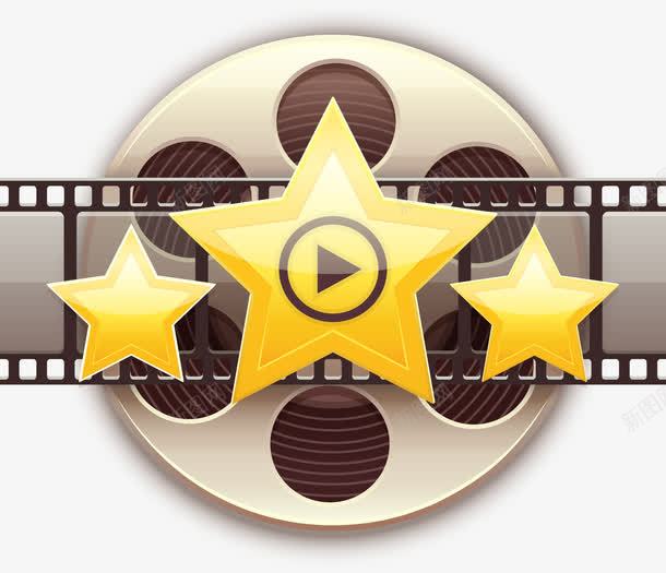 电影评分png免抠素材_新图网 https://ixintu.com 娱乐综艺 电影胶卷 矢量素材 观影评分 豆瓣评分