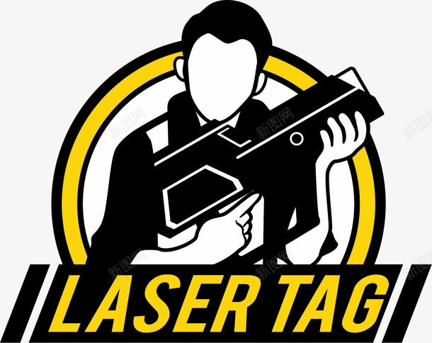 真人cs标识图标png_新图网 https://ixintu.com 图标标签 射击游戏 手拿枪 标识logo设计 真人cs 镭射枪