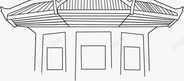 简笔画宝塔png免抠素材_新图网 https://ixintu.com 塔 宝塔 建筑 简笔画