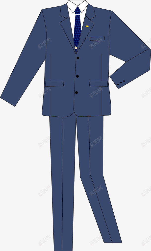 一套西服png免抠素材_新图网 https://ixintu.com 上新男装 上衣 套装 工作服 工服 服装 服装矢量图 服饰 男装 职业服装 职员服装 衣服