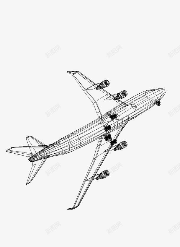 直升飞机线稿png免抠素材_新图网 https://ixintu.com 免费下载 单线稿 直升飞机 线框图 线稿 飞机线稿