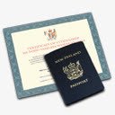 公民身份护照newzealandicons图标png_新图网 https://ixintu.com Citizenship Passport 公民身份 护照