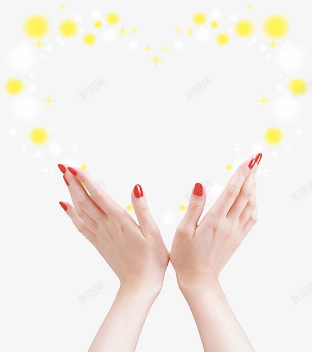 伸开双手手势png免抠素材_新图网 https://ixintu.com 双手 双手双脚 心性 护肤 指甲 新年美甲 美甲