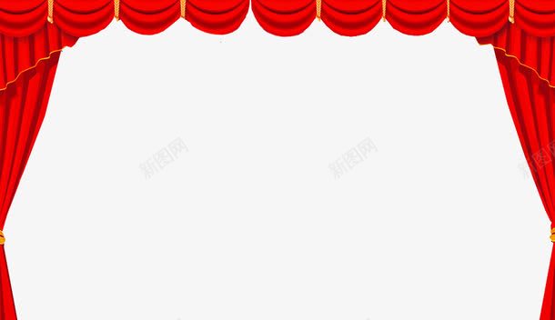 红色舞台布帘png免抠素材_新图网 https://ixintu.com 布 帘 红 舞台布 色舞台布