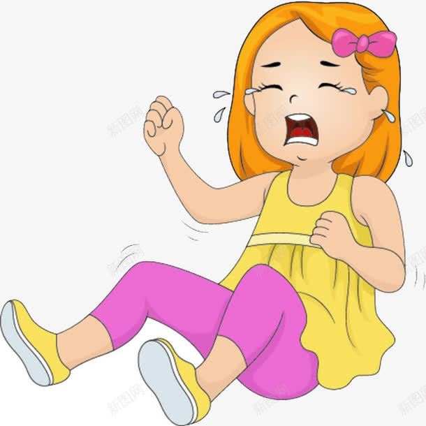 一个坐在地上哭泣的少女png免抠素材_新图网 https://ixintu.com 不开心 别担心 卡通人物 号啕大哭 哭泣 哭的卡通人物 头痛捂头皱眉痛苦表情 恼火 抱头痛哭 求安慰 流眼泪 生气