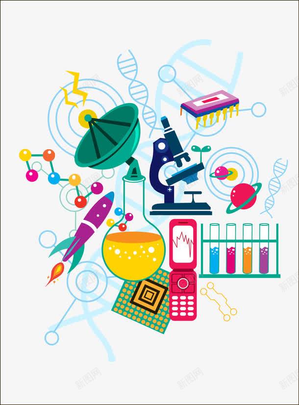 卫星接收器png免抠素材_新图网 https://ixintu.com 化学 染色体 矢量DNA 矢量元素 矢量卫星 矢量实验瓶 矢量新球 矢量染色体 矢量火箭 矢量芯片 科学 科技