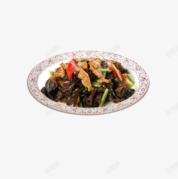 产品实物餐饮木耳炒肉png免抠素材_新图网 https://ixintu.com 中华美食 产品实物 家常菜 木耳炒肉 特色菜 菜肴 菜谱 餐饮 鲁菜
