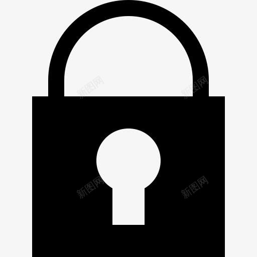 扁平商务账号管理图标png_新图网 https://ixintu.com 图标 常用图标 扁平图标 管理logo 账号管理 钥匙 锁 黑色