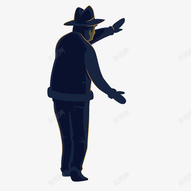 摆手再见的老人剪影png免抠素材_新图网 https://ixintu.com 人物 再见 剪影 卡通 告别 挥手 摆手 老人