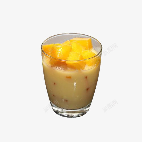 芒果酸奶味奶茶png免抠素材_新图网 https://ixintu.com 下午茶 乳制品 口味 奶茶 果肉 美食 芒果丁 芒果奶茶 芒果酸奶 蔗糖 酸奶