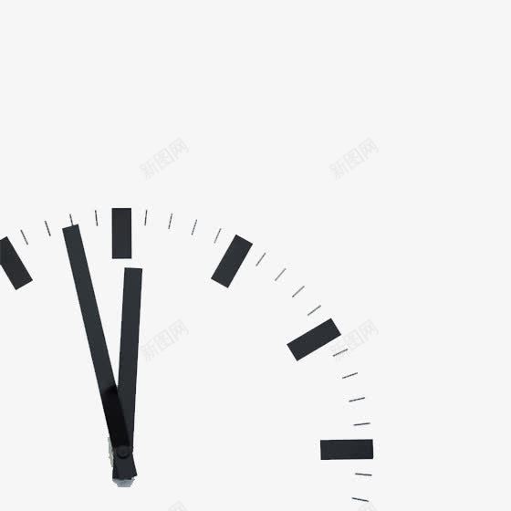 时钟黑白图png免抠素材_新图网 https://ixintu.com 免费 分针 时针 时钟 黑白