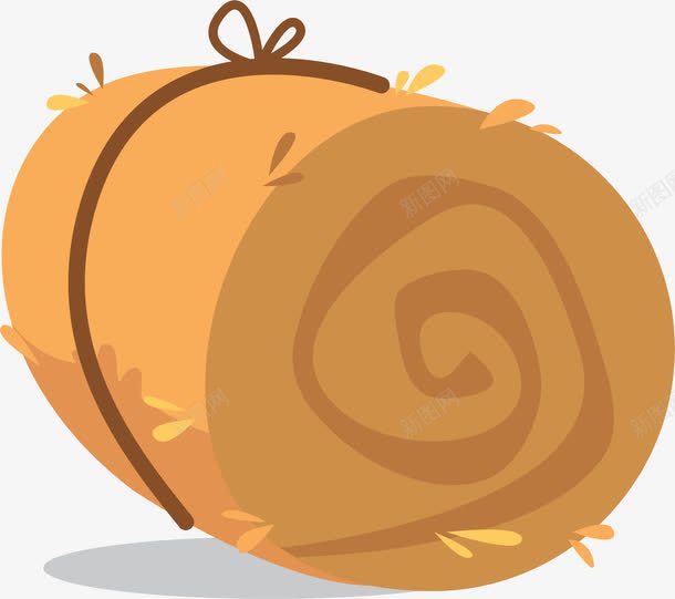 卡通稻草堆图标png_新图网 https://ixintu.com 丰收季节 农场 卡通手绘 干草捆 收获 秋季 稻草 稻草堆 草墩 金黄色