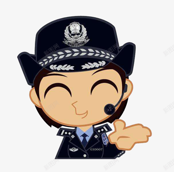 卡通微笑的检察官png免抠素材_新图网 https://ixintu.com 严肃 公正 卡通 可爱 孩子上课 微笑 检察官 正直 认真