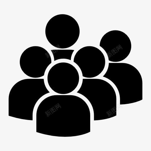 用户管理图标png_新图网 https://ixintu.com 多人聊天卡通 多人聊天小图标 扁平化卡通群组聊天图标 新建 添加 用户群 管理logo 群组 群组聊天图标免扣