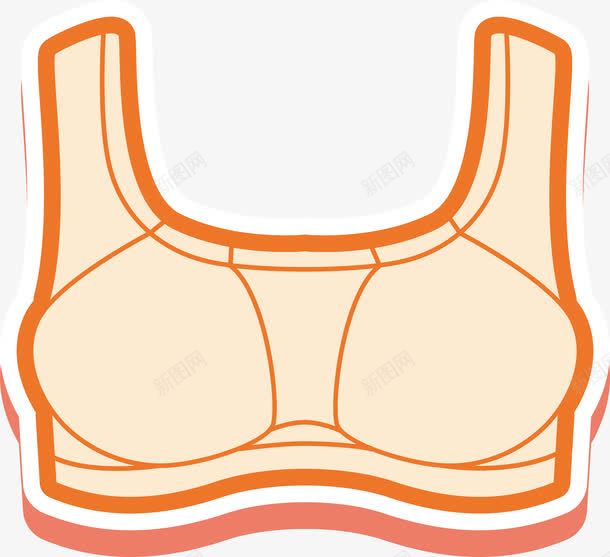 手绘运动小背心png免抠素材_新图网 https://ixintu.com 内衣 卡通 女士内衣 女装 手绘 文胸 背心 胸罩 运动内衣 运动文胸 运动服饰 运动背心