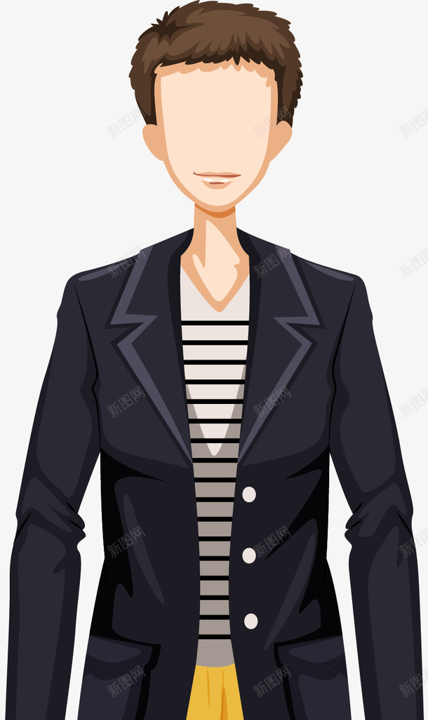 卡通帅气男模特图png免抠素材_新图网 https://ixintu.com 上衣 卡通服装 外套 彩色服装 服装 服装模特 模特 衣服
