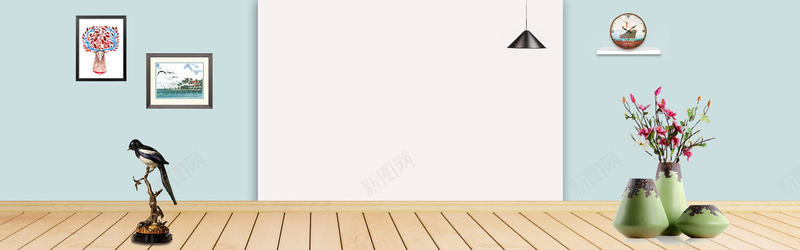 家居简约蓝色海报背景bannerpsd设计背景_新图网 https://ixintu.com banner 室内设计 家居 家装 木地板 欧式 海报 灯 画 简约 背景 背景墙 花瓶 蓝色 装饰