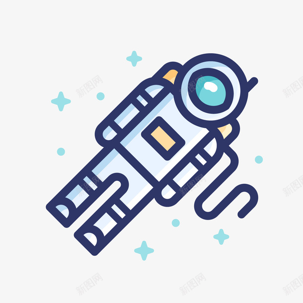 淡蓝飞行中的宇航员矢量图图标ai_新图网 https://ixintu.com 图标 太空 太空服 宇航员 星星 星空 淡蓝色 行业 飞行 矢量图