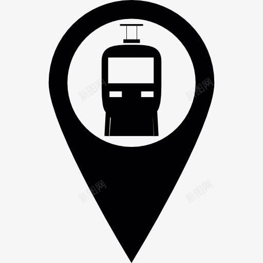 火车站的位置图标png_新图网 https://ixintu.com 地图和国旗 地图定位 地图指针 火车 火车站 点地图 销