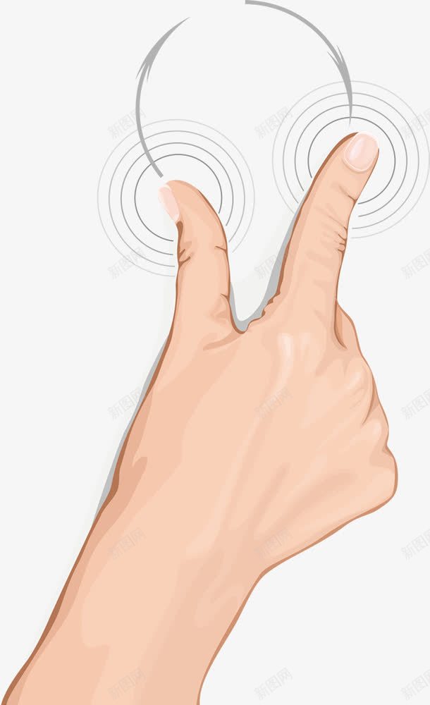 手绘放大手势png免抠素材_新图网 https://ixintu.com PNG 屏幕触控 手势 手绘 放大手势