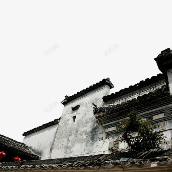 中国水墨古镇png免抠素材_新图网 https://ixintu.com 中国风 建筑 朴素 水墨古镇