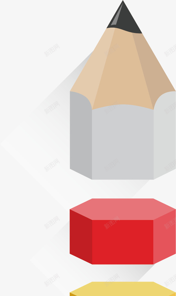 创意PPT铅笔矢量图ai免抠素材_新图网 https://ixintu.com PPT元素 信息标签 模块信息 铅笔 矢量图