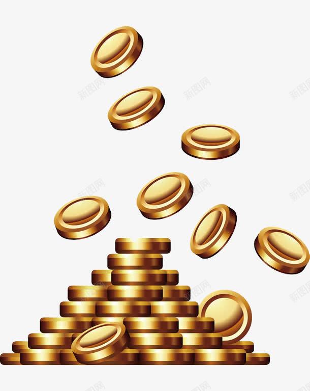 掉金子png免抠素材_新图网 https://ixintu.com 如意算盘 小算盘 掉金币 理财 金子 金算盘 金融 金钱