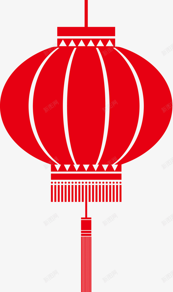 简单红色灯笼png免抠素材_新图网 https://ixintu.com 一串灯笼 吉祥 喜庆吉祥 灯笼 红色