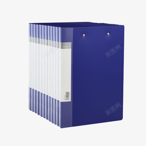 双强力夹文件夹蓝色png免抠素材_新图网 https://ixintu.com 产品实物 文件夹 文件袋