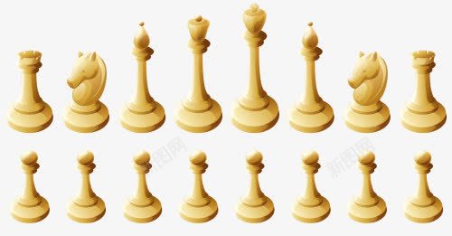 手绘国际象棋棋子png免抠素材_新图网 https://ixintu.com 国际 手绘 棋子 米黄色 西洋棋 象棋