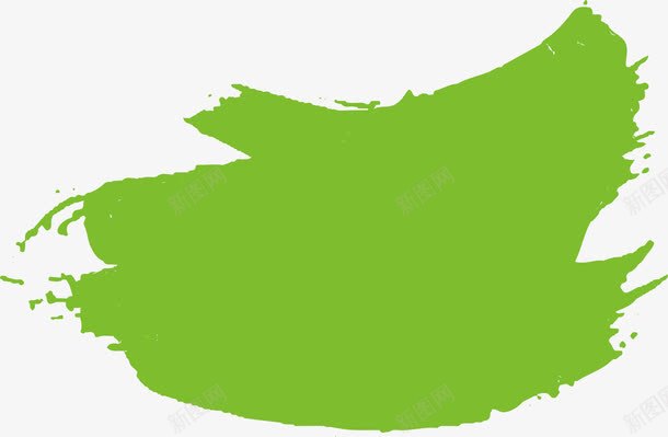 草绿色毛笔笔刷png免抠素材_新图网 https://ixintu.com 毛笔笔刷 水彩笔刷 矢量png 笔刷 绿色笔刷 草绿色