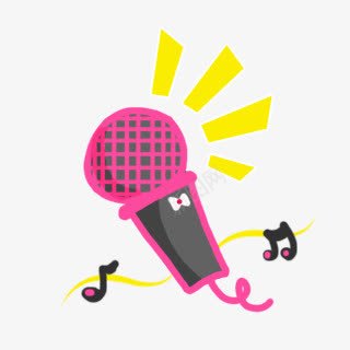 卡通麦克风话筒png免抠素材_新图网 https://ixintu.com 卡通 话筒 麦克风