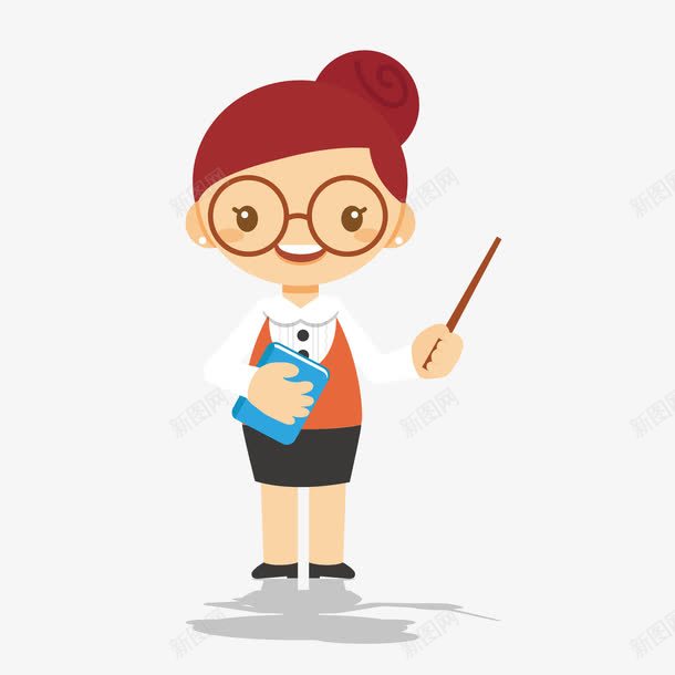 戴眼镜的女老师png免抠素材_新图网 https://ixintu.com 卡通 卡通老师 可爱 可爱女老师 头像 眼镜老师 老师