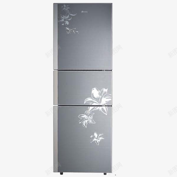 长方体白色花纹冰箱png免抠素材_新图网 https://ixintu.com 三柜 冰箱 家电 白色 花纹 长方体