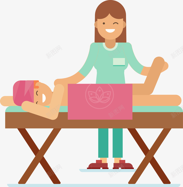 美容美体spa护肤png免抠素材_新图网 https://ixintu.com spa 女性 手绘 护肤 按摩 物理治疗师 矢量图案 美容美体