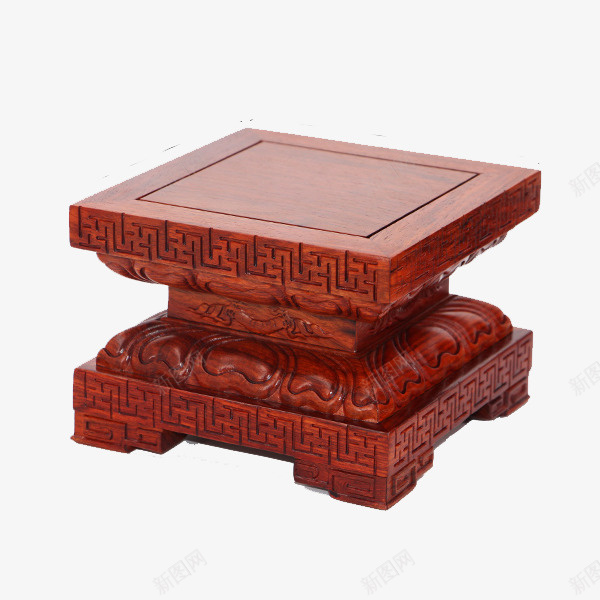 长方形底座莲花座台png免抠素材_新图网 https://ixintu.com 产品实物 佛像观音 木雕实木底座 红木实木摆件 莲花底座 菩萨莲花座台 观音菩萨图片 长方形底座