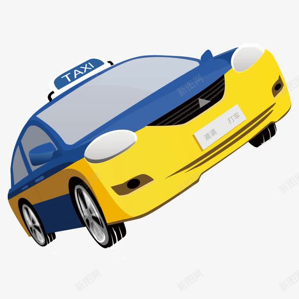 嘀嘀打车出租车png免抠素材_新图网 https://ixintu.com 出租车 出租车图片 可爱出租车 嘀嘀打车 打车