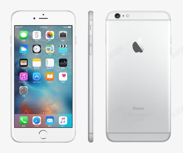 Iphone6plus正反面图psd免抠素材_新图网 https://ixintu.com Iphone6plus 产品实物 免费素材 展示图 正反面 白色