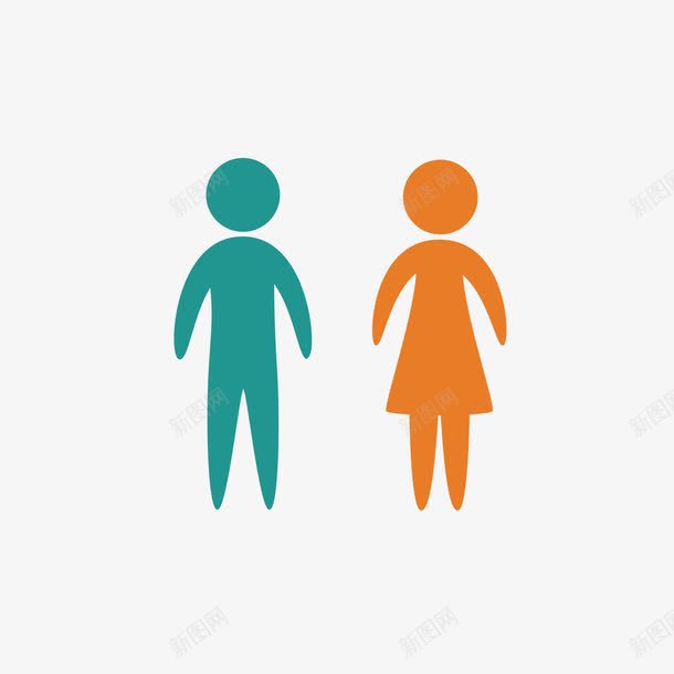 洗手间标识图标png_新图网 https://ixintu.com 卡通人物 卫生间标识 厕所 手绘 标志牌 洗手间 男洗手间