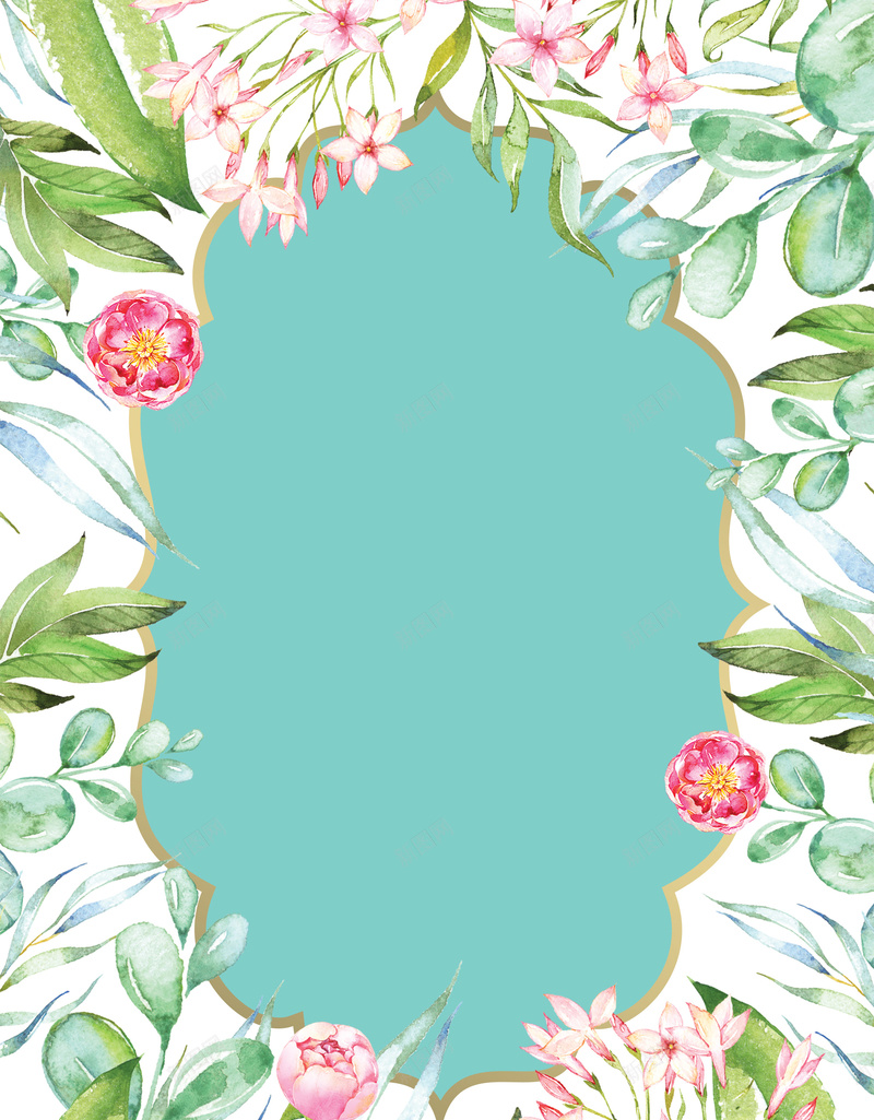 花卉婚礼邀请函海报背景模板psd设计背景_新图网 https://ixintu.com 促销 促销海报 全场五折 婚礼邀请函 手绘 手绘花卉 新品上市 水彩背景 海报背景模板 贺卡