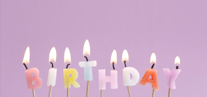生日快乐jpg设计背景_新图网 https://ixintu.com 卡通 手绘 海报banner 烛光 生日 童趣 紫色 蜡烛