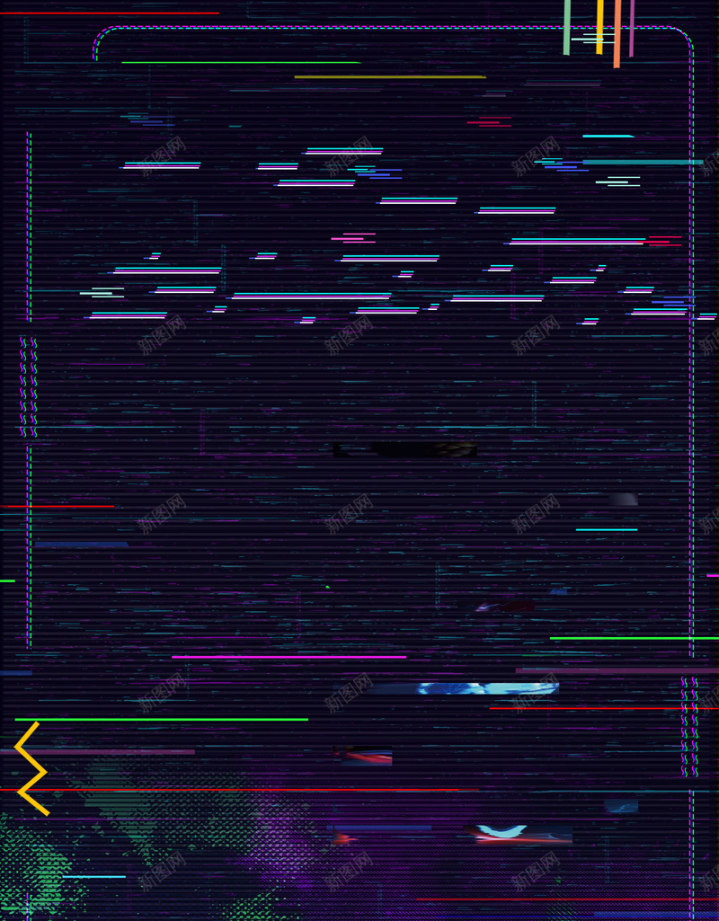 运动不停心跳不止运动海报jpg设计背景_新图网 https://ixintu.com 健身俱乐部 健身馆 全民健身 奔跑 故障风格 线条 运动会 骑车