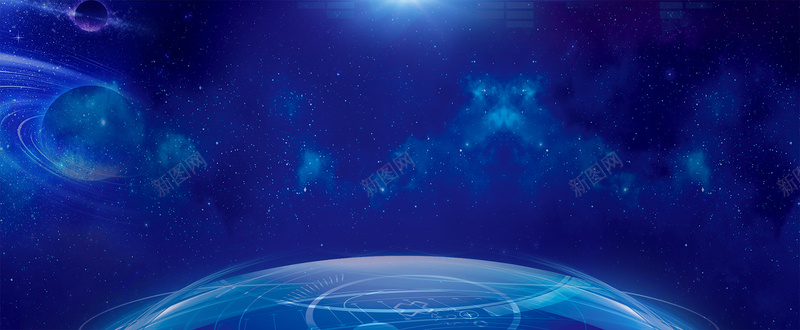 科研高端开幕式蓝色地球bannerpsd设计背景_新图网 https://ixintu.com 动感科技背景 大气科技 展板 底图 底纹 炫酷 科技背景 科技背景图 背景 背景图 蓝色科技 高端
