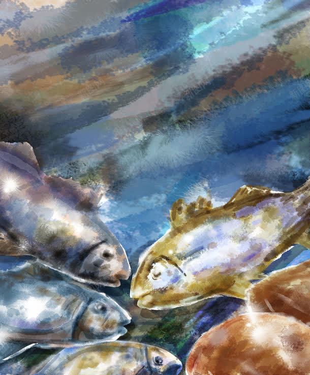 鱼和面包油画jpg设计背景_新图网 https://ixintu.com 动物油画 图片素材 底纹背景 文化艺术 无框画 油画 绘画书法 背景花边 装饰画 面包 食物油画 鱼 鱼和面包油画图片图片 鱼和面包油画图片图片素材下载