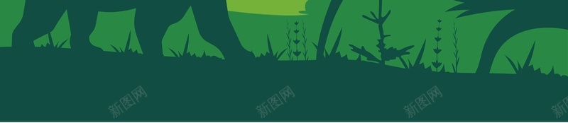 户外风景剪影绿色矢量插画简约背景ai设计背景_新图网 https://ixintu.com 剪影 动物 户外风景 插画 树林 矢量 简约背景 绿色背景 矢量图