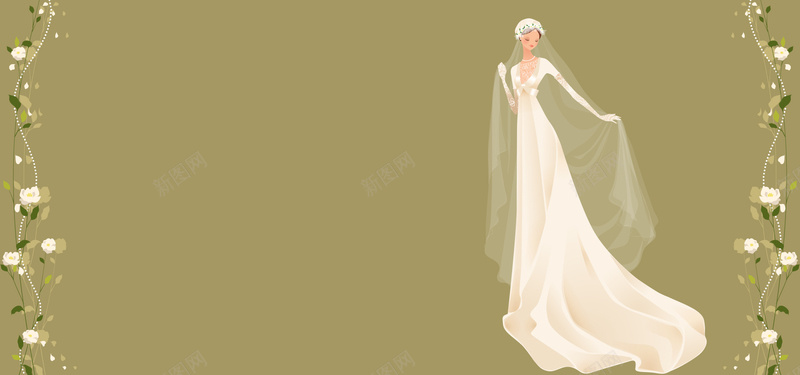 西式婚礼简约绿色banner背景psd设计背景_新图网 https://ixintu.com 婚庆 婚礼 婚纱 小清新 广告 手绘 文艺 新娘 简约 素材 结婚 美女 背景 花纹 西式婚礼 设计