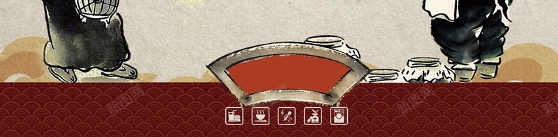中华老字号背景psd设计背景_新图网 https://ixintu.com 中华 传统 古风 复古 海报 火锅 矢量 老字号 背景