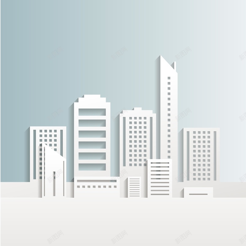 矢量白色质感建筑背景ai设计背景_新图网 https://ixintu.com 建筑 海报 白色 矢量 背景 质感 矢量图