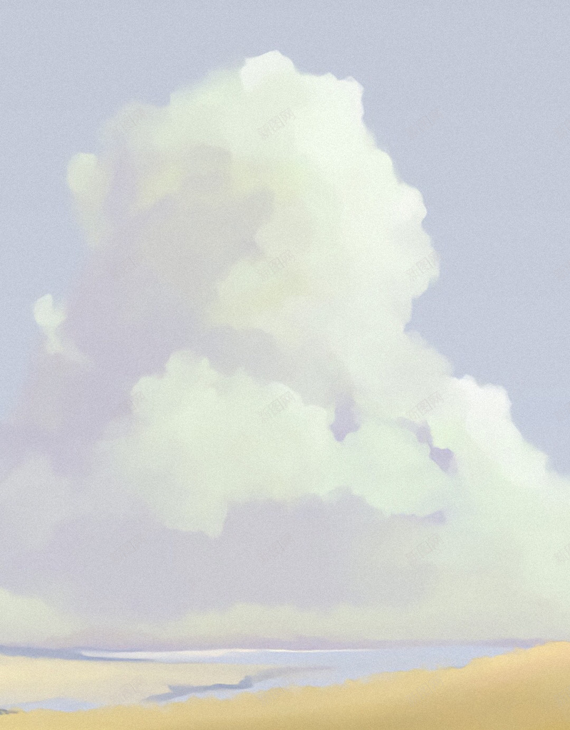 梦想H5背景jpg设计背景_新图网 https://ixintu.com H5 H5背景 h5 卡通 天空 手绘 梦想 白云 童年 童趣 草原 金色